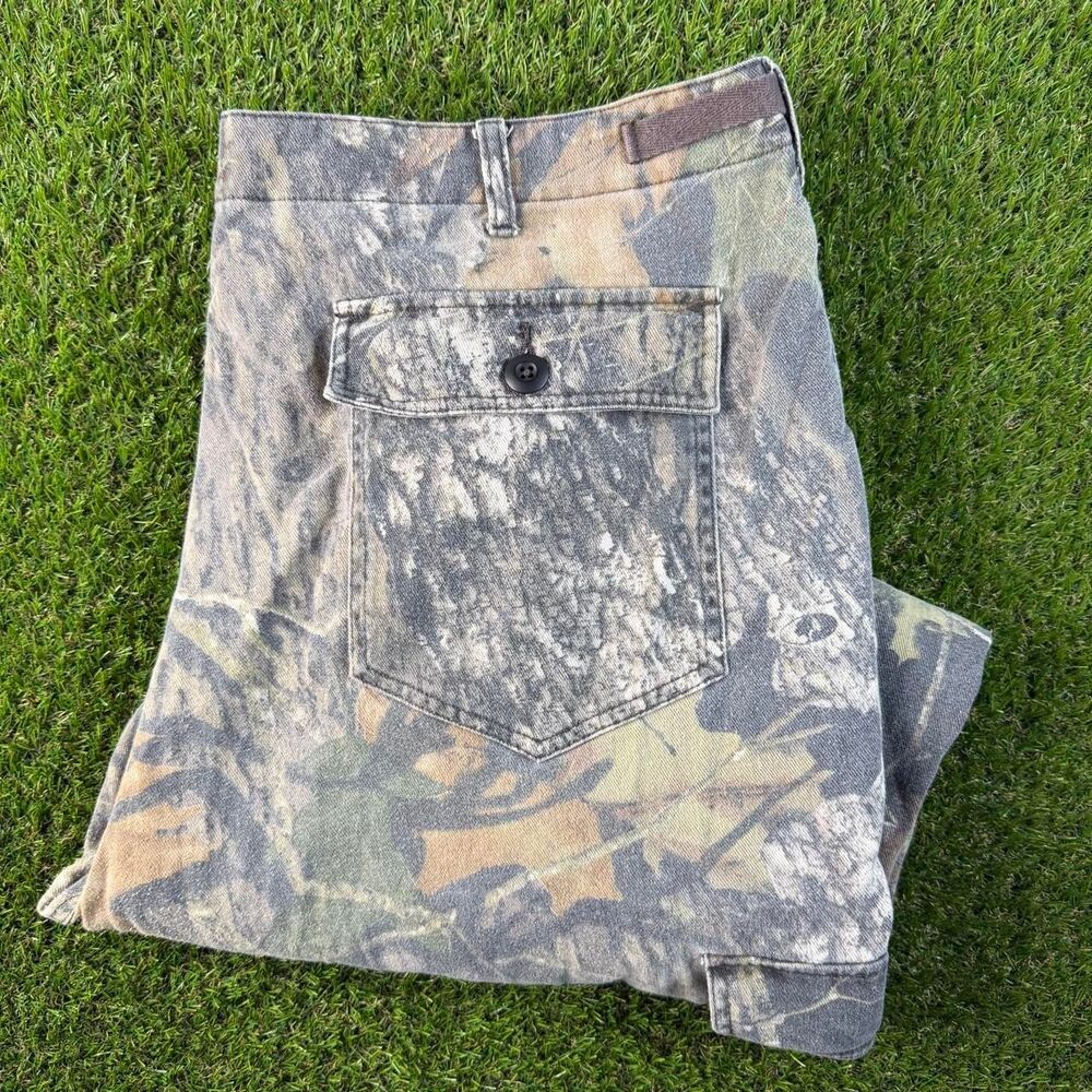 Vtg Cabela's Camo Realtree Pants Size 42 Relaxed Outdoors Hunting Y2K